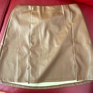 Leather skirt
